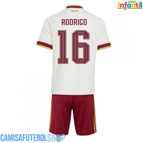 Camisa de time de futebol Espanha Rodri Hernandez #16 Replicas 2º Equipamento Infantil Mundo 2026 Manga Curta (+ Calças curtas)